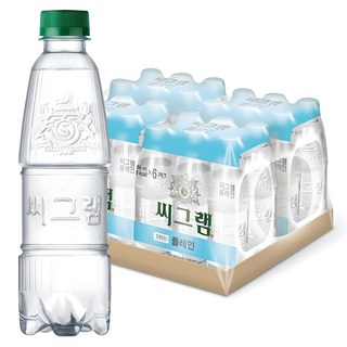 씨그램 플레인 무라벨 탄산수, 350ml, 24개