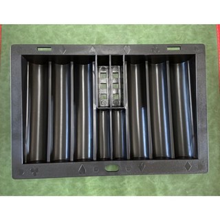 頂峰娛樂 黑色塑料籌碼盤，輕巧便攜，桌面遊戲必備, 1個