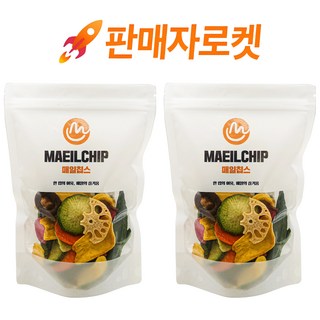 매일칩스 동결건조 9종 과일 야채 믹스칩 과자, 2개, 90g