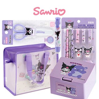 산리오 문구세트 학용품세트 선물가방 생일선물, 1세트, 산리오 문구세트29900(쿠로미)