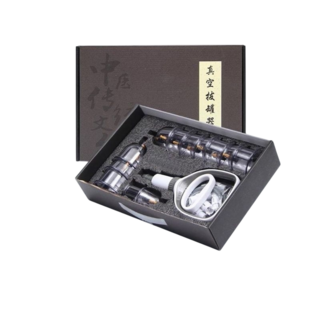 家用抽氣式真空拔罐器套組 手動拔罐儀 居家保健 多尺寸拔罐杯