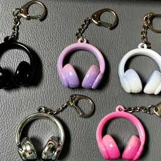 트리뷰샵 헤드셋키링 헤드폰 음악 레트로 y2k, 1개, 핑크