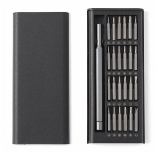 초정밀 드라이버 25종 세트, 드라이버 핸들 + 드라이버 비트 24p