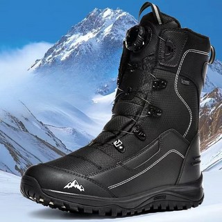 남자 빅사이즈 방한부츠 방수 미끄럼방지 플리스 안감 등산 아웃도어 보온성 뛰어난 야외활동용 플러스 사이즈 하이킹 부츠