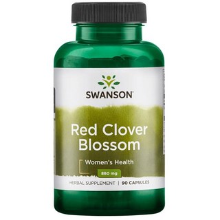 Swanson 斯旺森 紅三葉草花膠囊 860mg, 90顆, 1罐