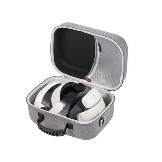 BOBOVR M3 Pro용 운반 케이스 BOBOVR S3 Pro Meta Quest 3 키위 엘리트 헤드 스트랩 VR 및 컨트롤러 그립, 01 CN, 01 Grey, 1개