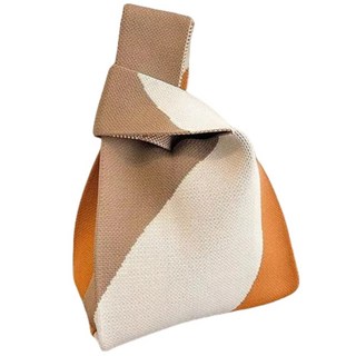 萱寶媽咪baby童裝館 針織手提袋 毛線水桶包 休閒托特包 針織包 小手提包 新年手提袋 便當袋 環保手提袋