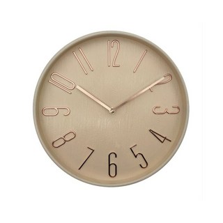 오펀 시계 벽걸이 시계 무소음 인테리어 거실 벽시계, 베이지