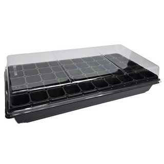베이스돔트레이 10장 베이스트레이 투명덮개 모종판 덥개 물받이 육묘판 새싹재배 ( ), 베이스돔트레이(10장)낮은