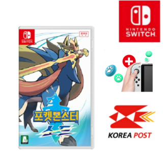 기타7 닌텐도 스위치 포켓몬스터 소드 (SWITCH) 한글 SWITCH, 포켓몬스터 소드 한글판+조이콘 스틱커버 악세사리