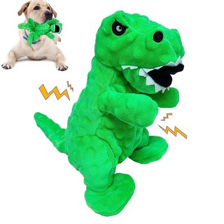 LWBMG 삑삑이 강아지 장난감 바쁘게 하는 터그 오브 워 소형 중형 대형견을 위한 봉제 동물 플러시 귀여운 곰 인터랙티브 장난감 커피_155546, 초록색_155546