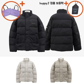 스노우피크 랜드에어 스탠드넥 헤비 다운 패딩 자켓 겨울 아우터 점퍼 남성 남자 블랙 베이지그레이 샌드베이지 + happyJ 보증택