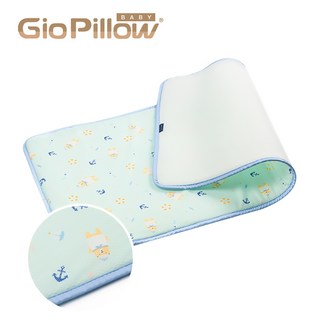 GIO Pillow 超透氣排汗嬰兒床墊 (60x120cm) - 透氣可水洗幼兒園睡墊, 1個, 床墊M號-水手熊藍