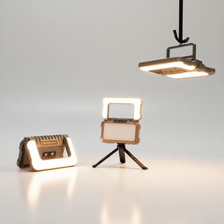 [무적조명] 애니윙 접이식 폴딩램프 캠핑 랜턴, 1개, 캠핑등거치대형