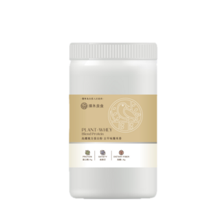 擇木良食 植物蛋白-乳清蛋白 複合配方 古早味爆米香口味, 540g, 1個