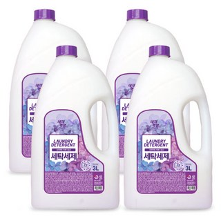 세제혁명 라벤더 품은 세탁세제 4통, 4개, 3L