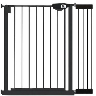 KIDS PARK寵物安全門 76cm高/適用多種寬度/雙重鎖定/加壓固定, 黑色, 1箱