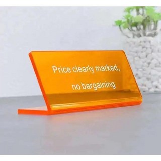 소셜 미디어 사인 인스타그램 웹 사이트 플렉시 유리 광고판 아크릴 간판 플레이트 인쇄, 3. Energy Orange, 1개