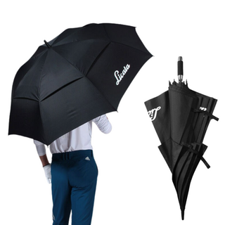 리카타 스콜 브레이크 경량 골프우산 방수 통풍 이중구조 장우산, 블랙, 1개