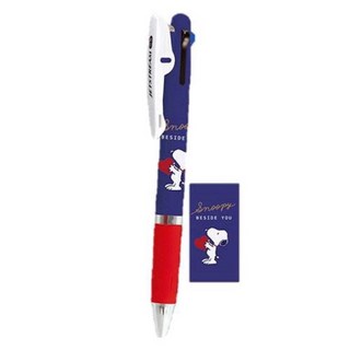 Snoopy 史努比 日本製 JETSTREAM uni 溜溜筆 原子筆 三色筆 - 日本代購, 1個, D款