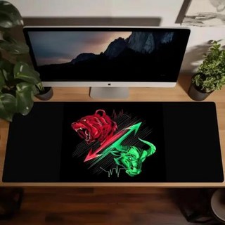 마우스 손목 받침대 주식 마켓용 핫 차트 패턴 패드 외환 비트코인 트레이더 데스크 투자가 선물 촛대 아트 키보드 매트, 69) BLACK-5 - 600x300x2mm, 1개