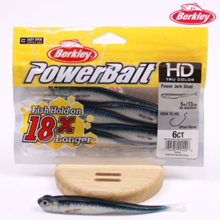 버클리 파워 저크쉐드 HD 5인치 광어다운샷 대광어 광따 웜, 1개, 10g, HDACV 멸치