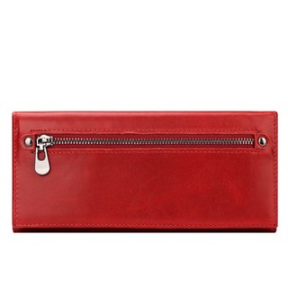 【奧特萊斯】時尚休閒大容量多卡位手拿包RFID防磁零錢包真皮女士長款錢包頭層牛皮皮夾長夾