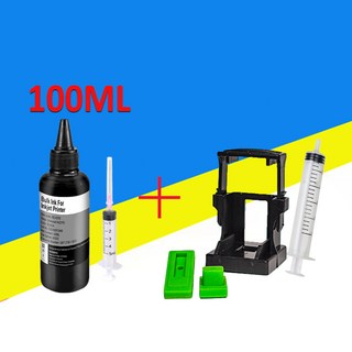 HP 901 901XL 副廠相容墨水 HP相容補充墨水 適用於J4500 J4580 J4624 J4524, 黑色（100cc）+抽墨夾, 1個