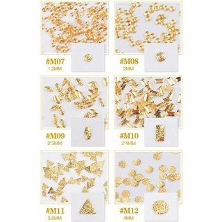 愛美佳 日系霧面鉚釘 100入 美甲飾品, 1個, 12.銀色