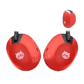 SONY 헤드폰 보호 호환 WH-1000XM6 XM5이어캡 커버 실리콘 무선 헤드셋 이어컵, 레드(피그), 1개