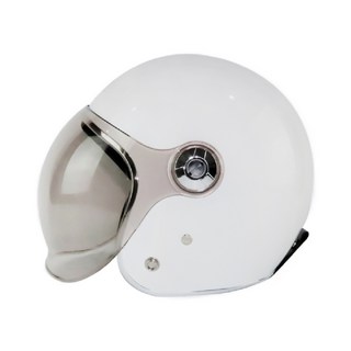 輕巧透氣機車安全帽，多色可選，時尚有型，安全可靠, 白