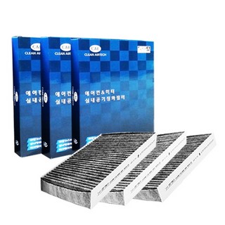 맑은필터 1+1+1 활성탄 삼성 쌍용 쉐보레 자동차에어컨필터, 3개, 054C(3개)-뉴SM5(2P) 10년후