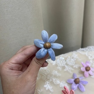 S-W 索拉花 4CM 通草花 擴香花 小雛菊, 60藍, 1個