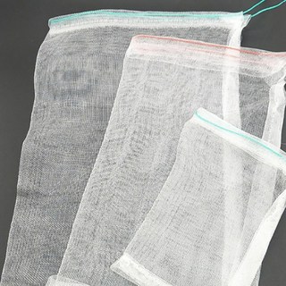 보호 가방 조류 보호 해충 방제 장치 심기 정원 작은 나무 보호 Drawstring 가방 가방 DS KP, 1개, 화이트