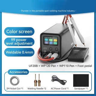 UF20B 스마트 스폿 용접기 휴대용 배터리 패럿 캐패시터 정밀 조정 도구, 01 UF20B, 01 빠른, 02 220V