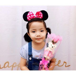 玫瑰熊香皂花束 4色可挑 畢業禮物 婚禮小物 畢業花束 永生花 不凋花 香皂花 幼兒園 畢業典禮 母親節, 藍色