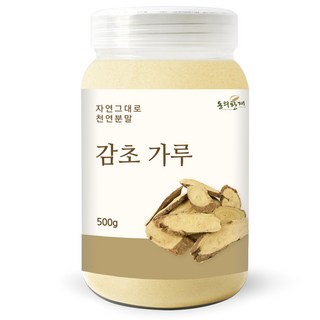 동의한재 프리미엄 우즈벡 감초 가루 분말, 500g, 1개
