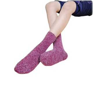 褲公主羊毛襪保暖止滑襪 男女款中筒加厚毛襪 雪地防滑寬口無痕襪