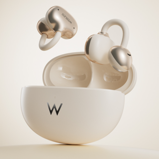 Hisound 오픈형 블루투스이어폰 V6.0 24bit 고음질 50H 재생 무선 귀찌 귀걸이형 클립형 S5 최신버전, 아이보리