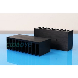 小白的生活工場*功放散熱片 散熱器 LM1875 3886 TDA7293 鋁黑化 開好孔(M3牙), 1個