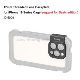 선주문 | iPhone 16 Pro Max 휴대폰 케이스용 T 마운트 렌즈 백플레이트가 된 Smallrig 모바일 비디오, Side Mount 67mm-5009, for 16 Pro Max, 1개