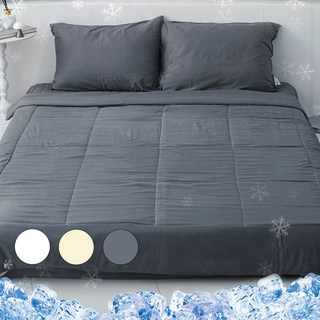 엣지홈 호텔 냉감 여름 차렵 이불 간절기 먼지없는 알러지케어 얇은 홑이불 퀸 킹 슈퍼 싱글, 차콜그레이