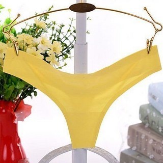魔法戀人《T300》新款無痕寬丁字褲，舒適透氣，多色可選，24小時快速出貨, 黃色, 黃色
