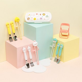 에디슨 프렌즈 아이맞춤 젓가락 4종 세트, 1세트