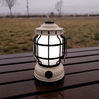 나스카피 클래식 LED 랜턴, 아이보리 + 화이트, 1개