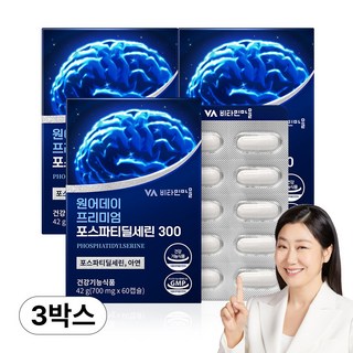원어데이 프리미엄 포스파티딜세린 60캡슐 x 3박스 (총3개월분), 60정