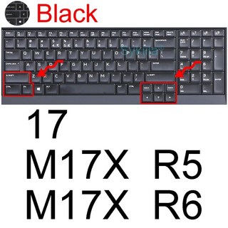 노트북 컴퓨터 PC 키스킨 키보드 커버 키커버 Alienware 실리콘 프로텍터 스킨 케이스 X15 R2 X17 R1 X14 M15 R7 R6 M17 R5 R3 R4 Area-51, [16] Black, 1개