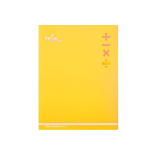 【Databank】A4 10頁粉彩固定頁資料簿 資料夾 資料本 檔案夾【1本】(MT-10-27A), 黃色, 1個