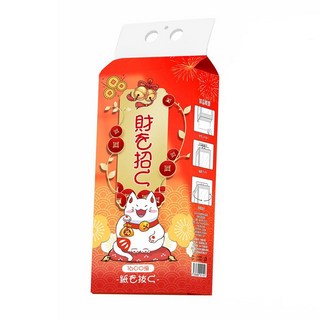 招財貓懸掛式抽取紙 1600張 5層加厚, 1個