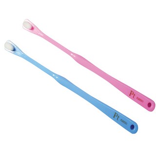 [일본직수입] 백금 향균칫솔 치석 구취제거 반려견 양치용품 치약없이 물만 묻혀 사용하는 프리미엄 칫솔, 미세모소형견칫솔(블루), 1개